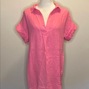 J. Crew Pink Midi Dress